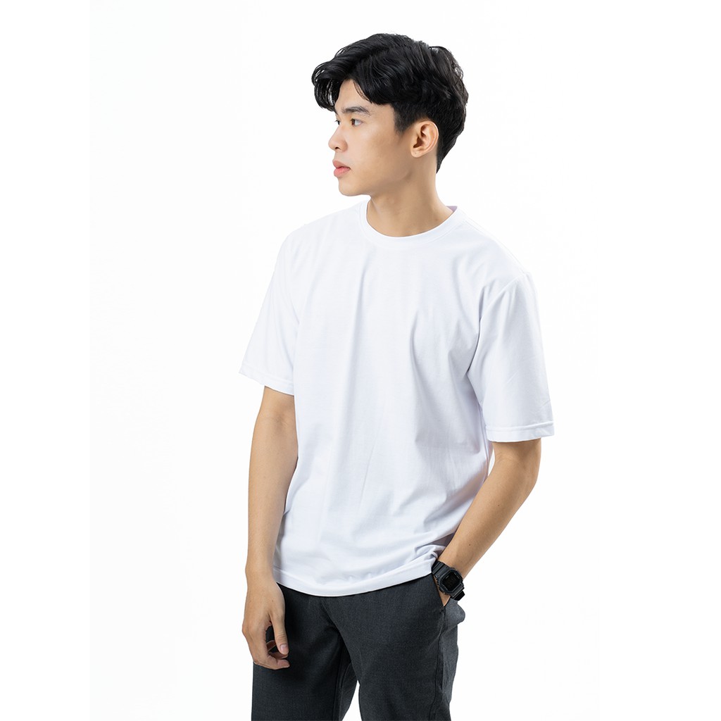 Áo Phông Nam Trơn Áo Ngắn Tay Không Cổ Basic - MENGO | BigBuy360 - bigbuy360.vn