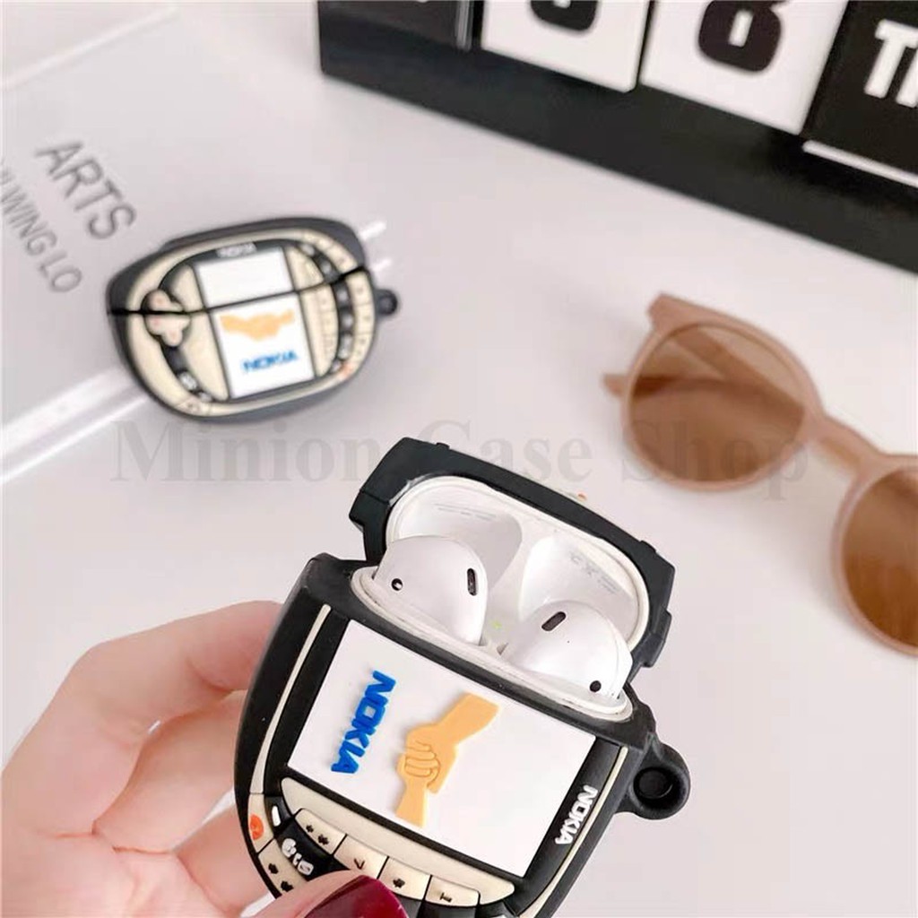 [HÀNG LOẠI 1]Ốp airpods 1-2 & Airpods Pro huyền thoại Nokia N-Gage silicon 3d cao cấp