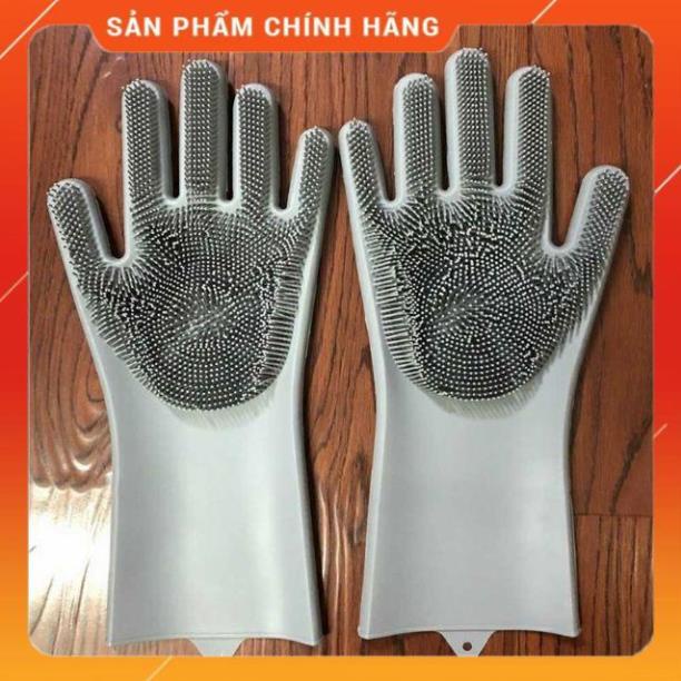 Đôi Găng Tay Silicon Lau Rửa Tạo Bọt Tiện Dụng