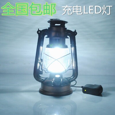 Đèn pha cầm tay có thể sạc 18650 pin Đèn dầu hỏa Đèn pha LED Đèn Pha Retro Đèn Cắm Trại Đèn lều khẩn cấp