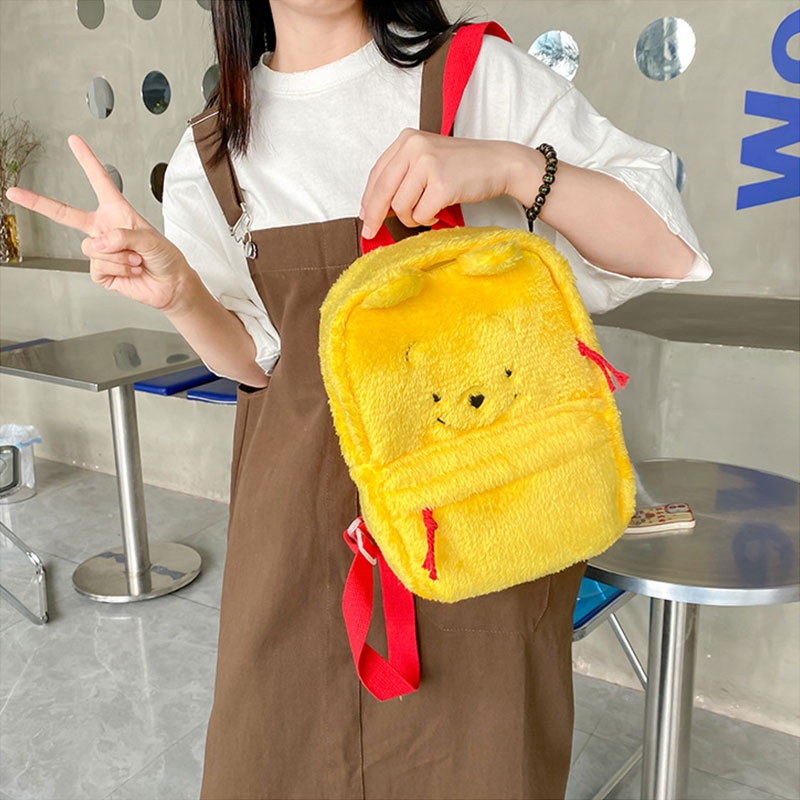 Ba Lô Trẻ Em YADOU Ba Lô Lông Nhung Màu Kẹo Sức Chứa Lớn Họa Tiết Hoạt Hình Dễ Thương Cá Tính
