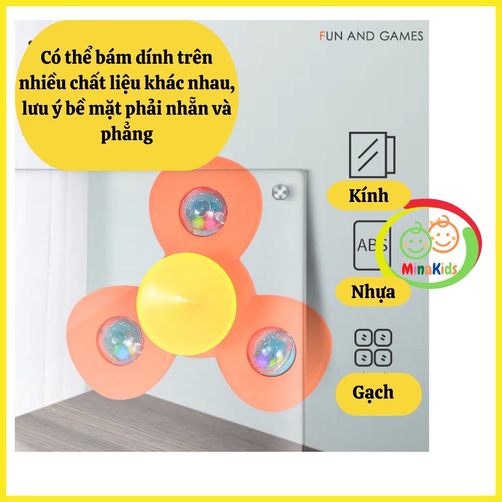 Đồ Chơi Con Quay Spinner Chong Chóng Dính Tường Cho Bé Âm Thanh Vui Nhộn SP01