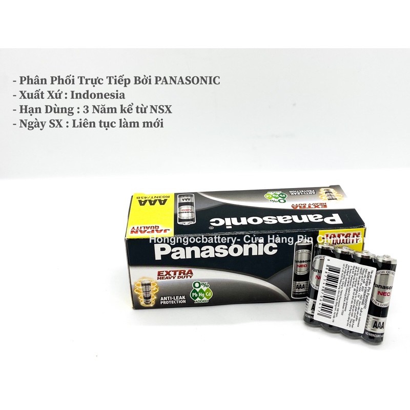 Hộp Pin AAA 1,5V Panasonic R03NT/2S - Hàng chính hãng