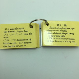 Bộ thẻ tiếng nhật văn phạm N5