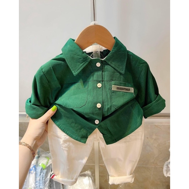 Set bộ sơ mi cho bé trai