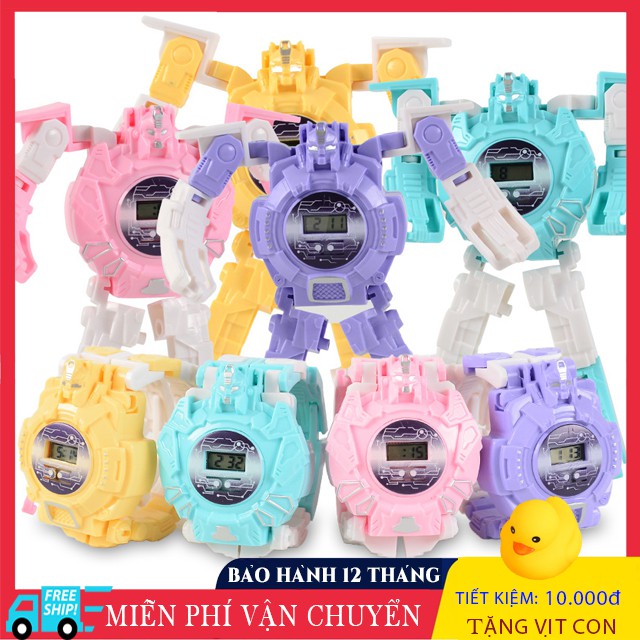 [Mã LIFETOYS1 giảm 30K đơn 99K] Đồng Hồ Điện Tử Biến Hình Robot Cho Bé, Đồ Chơi Cho Bé