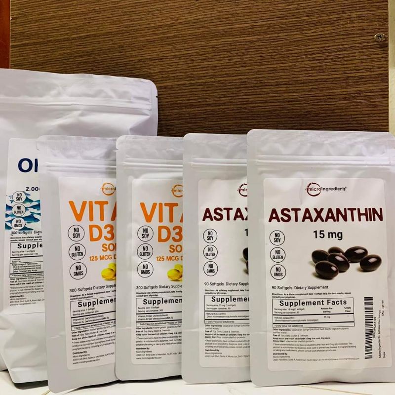 MICRO INGREDIENTS VITAMIN D3-K2 TĂNG CƯỜNG SỨC KHỎE 300 VIÊN