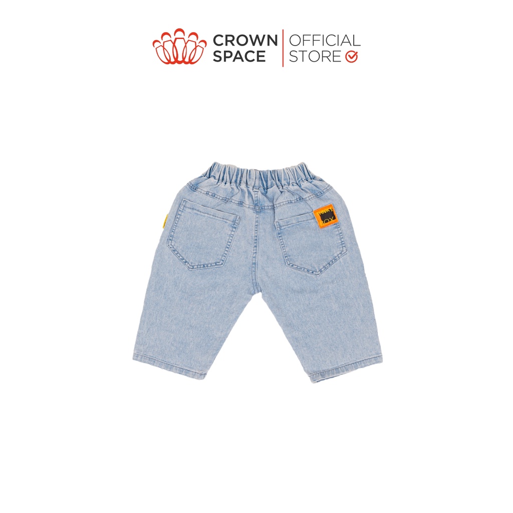 Quần sooc kaki cho bé trai Crown Space CKBS2620811 size 19-33kg rộng rãi, thoáng mát