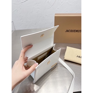 TÚI JACQUEMUS DA BÒ SIZE 18CM (Sẵn tay xoắn)