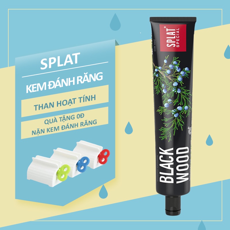 Kem Đánh Răng Than Hoạt Tính SPLAT Blackwood Làm Trắng Răng Hiệu Quả