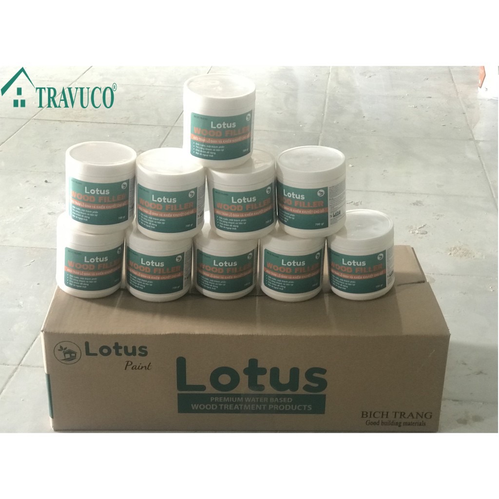 KEO TRÁM TRÉT GỖ LOTUS WOOD FILLER - 700 gram