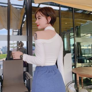 Áo khoét vai tay dài