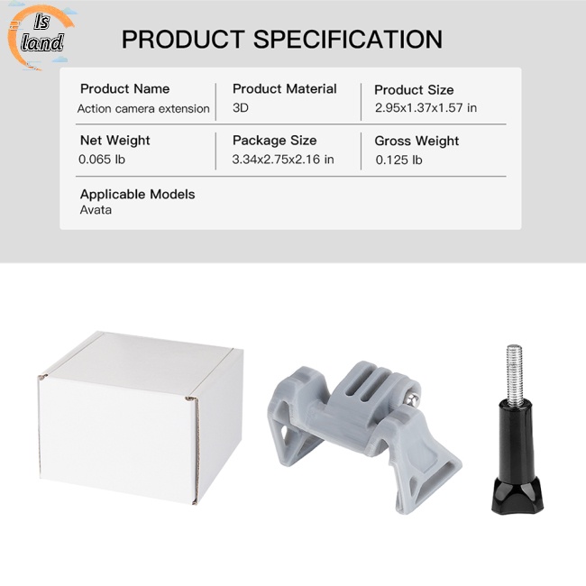 Phụ Kiện Nối Dài Camera Hành Động Cho Dji Avata Drone 1 / 4 Oa2 Camera Insta 360