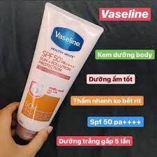 Dưỡng thể Vaseline 50X chống nắng Healthy Bright SPF50+ PA++++ 320ml Thái Lan