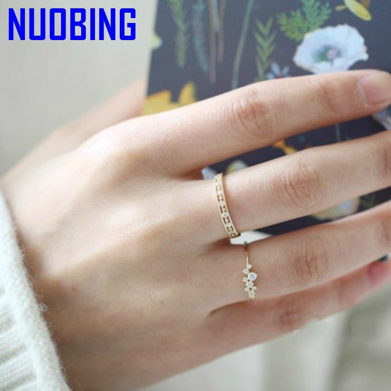 Dễ Thương Nhẫn Nữ Mạ Vàng 14k Đính Đá Thạch Anh Tím Sang Trọng