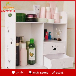 Tủ gỗ đựng đồ trang điểm 2 ngăn kéo