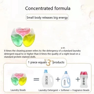 Hộp 30 viên giặt 3 trong 1 hương thơm kéo dài làm sạch gấp 8 lần 400g