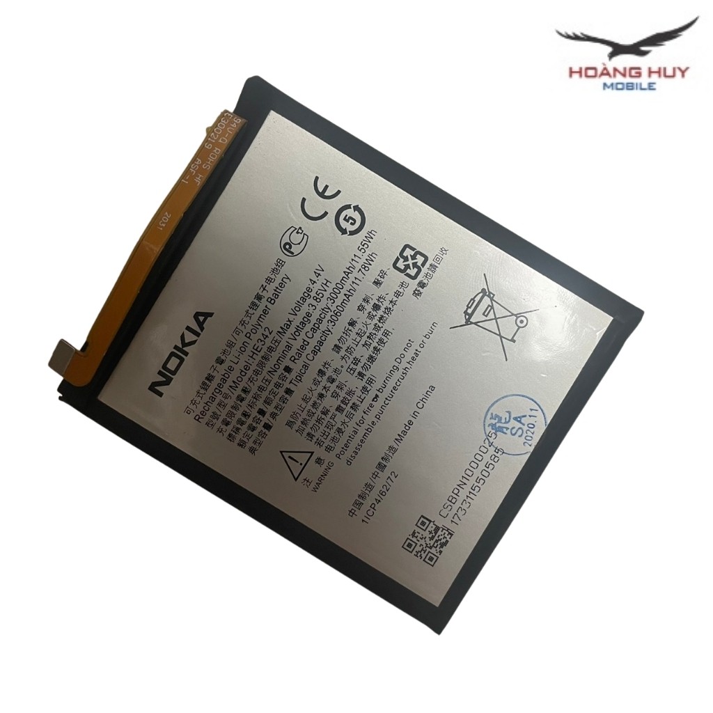 Pin Nokia X5 / Nokia 5.1 Plus / Nokia X6 / Nokia 6.1 Plus HE342 Dung Lượng 3060mAh Hàng Zin Nhập Khẩu Bảo Hành 6 Tháng