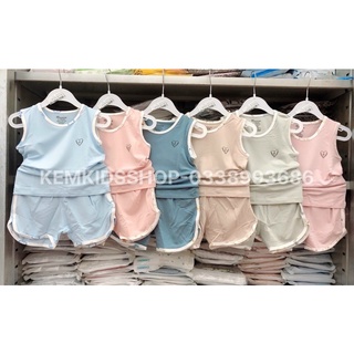 Bộ ba lỗ Mommom chất modal mềm mát cho bé