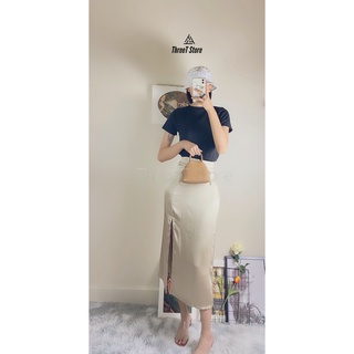 Áo Thun Nữ THREE.T Tay Ngắn Áo Babytee