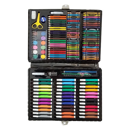[Dụng cụ tập tô màu cho bé] Hộp màu 150 chi tiết tập tô màu cho bé yêu.