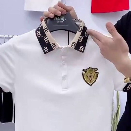 [FreeShip] Áo thun có cổ nam cao cấp, áo polo họa tiết thiết kế trẻ trung,thoải mái khi mặc-Black fashion shop-at101