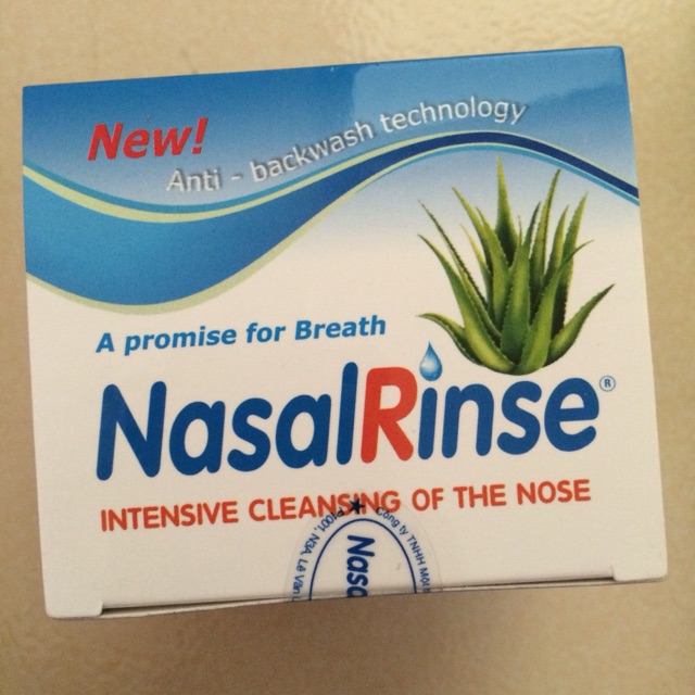Bình rửa mũi nasalrinse và muối rửa