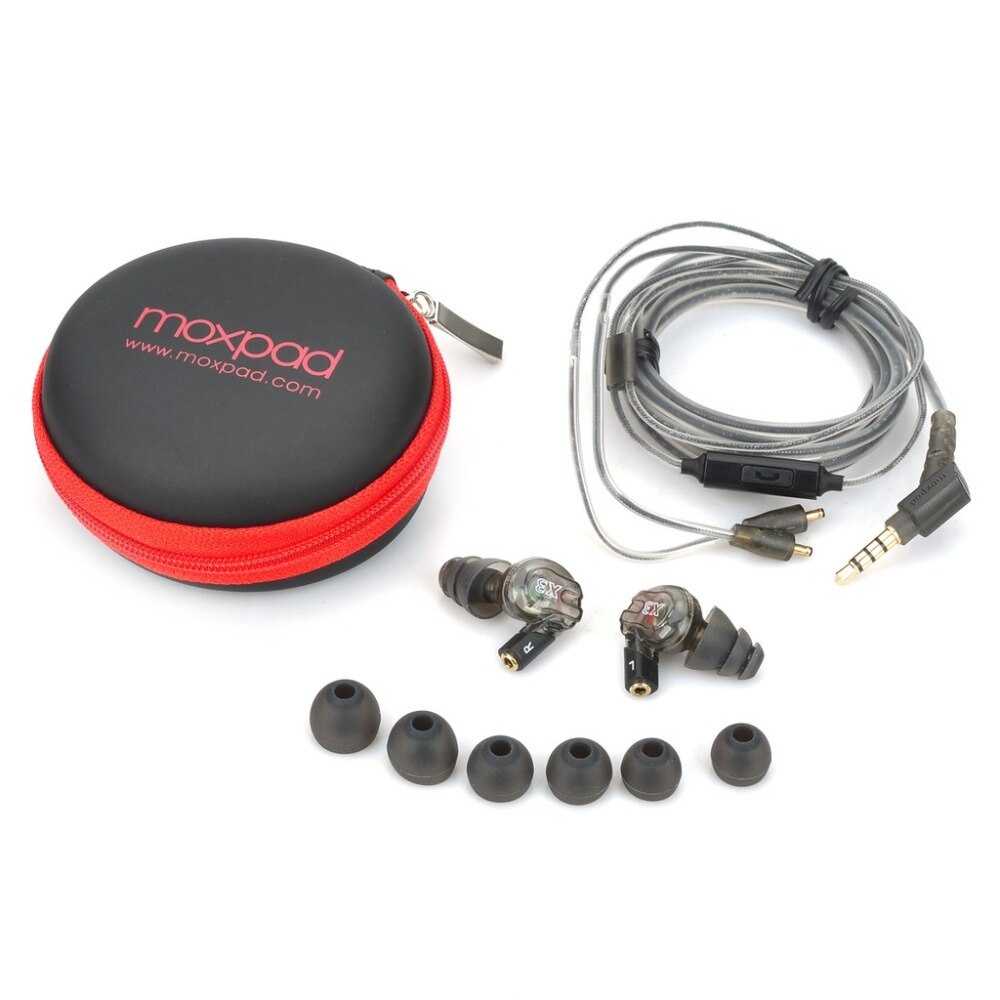 Tai nghe Moxpad x3 - combo trọn bộ + tai lẻ + phụ kiện - chính hãng phân phối