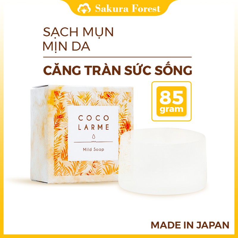 Xà phòng rửa mặt LOẠI BỎ MỤN ĐẦU ĐEN, thu nhỏ lỗ chân lông Cocolarme Mild Soap 14g, 85g