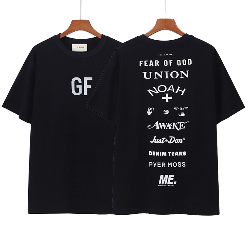 FEAR OF GOD GF nine-party joint commemorative T-shirt FOG loose couple short-sleeved T-shirt