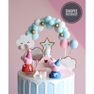 Cổng mây, cổng bông trang trí bánh kem, bánh sinh nhật, bánh gato - Nhotimshop