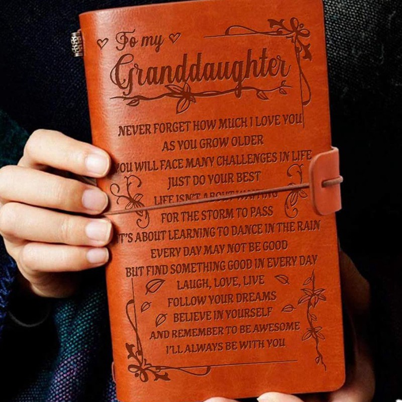 Bao Da Đựng Máy Tính Bảng To My Granddaughter Journal,100 Trang Có Thể Làm Đầy Lại Được Ốp