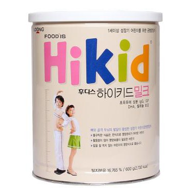 Sữa Hikid Dê núi ( 700g) và Sữa Hikid hương vani ( 600g) - Hàn Quốc ( Date T10/2021)