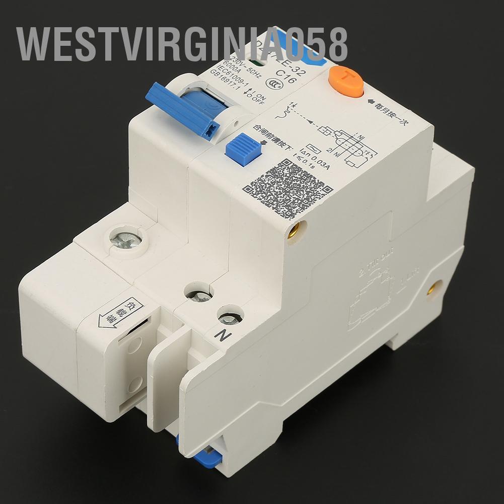 Có thể bán buôn DZ47LE 32 1P + N 16A 20A 230V Ngắt mạch bảo vệ an toàn rò rỉ đất Westvirginia058 Hàng giao ngay