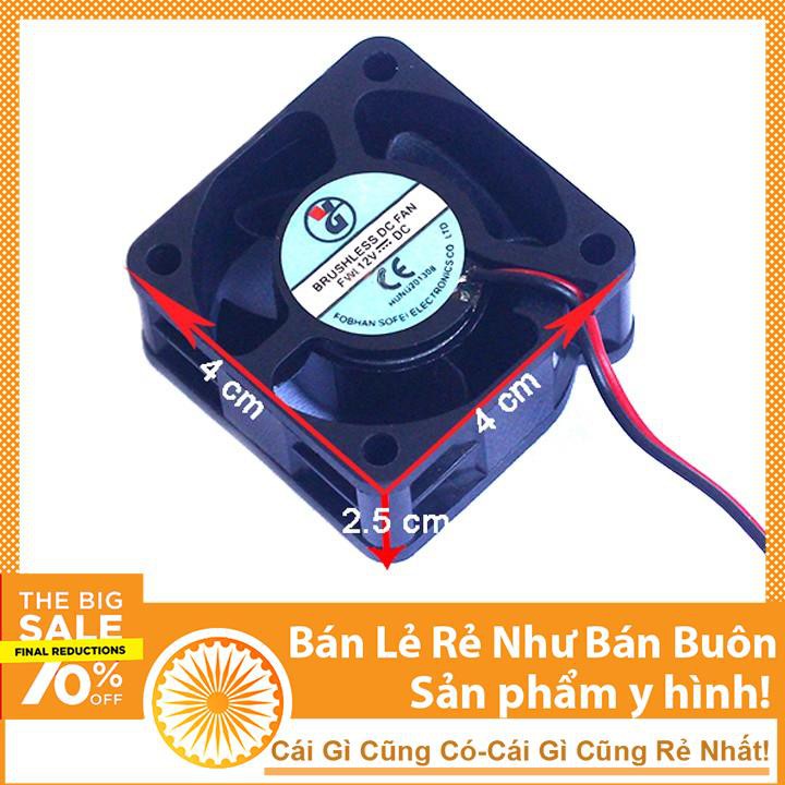 Quạt Tản Nhiệt 12VDC 4x4x2,5cm