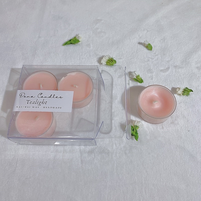 Nến tealight thơm phòng tinh dầu thiên nhiên - Dana Candle - Hộp 4 viên