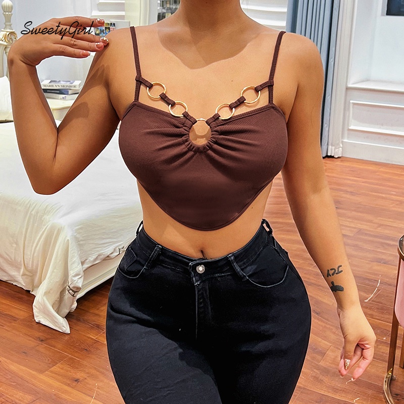 Áo Không Tay Cổ Chữ V Màu Trơn Kiểu Dáng Quyến Rũ Hàng Mới Dành Cho Nữ 2022