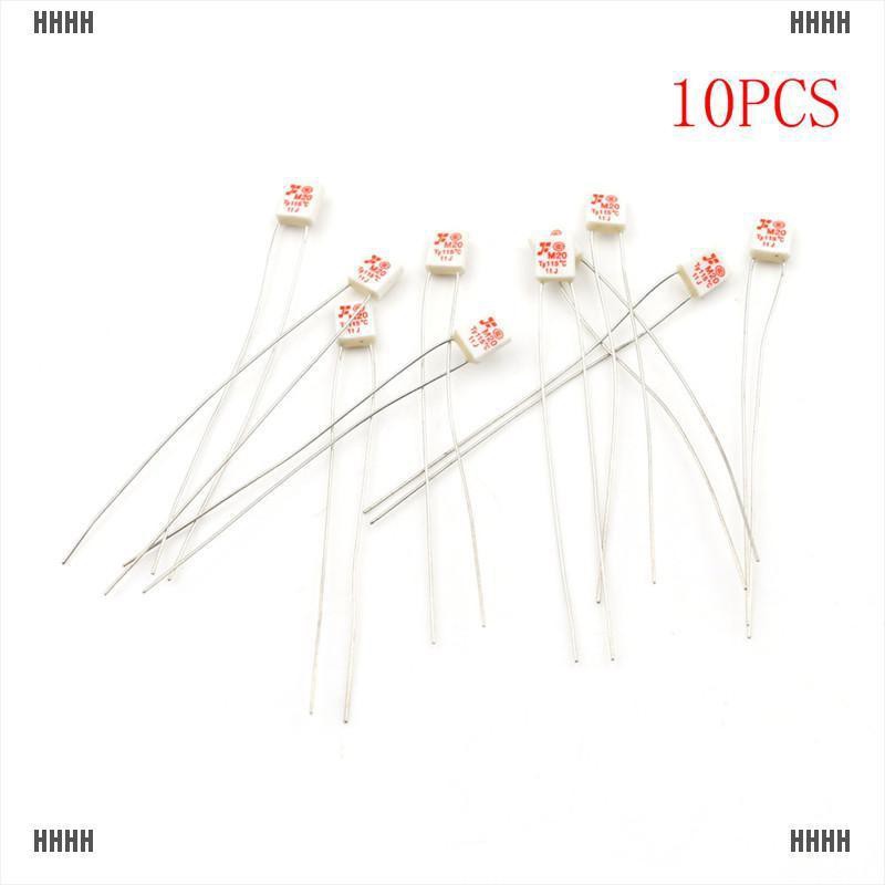 Bộ 10 Cầu Chì Nhiệt M20 Tf 115 Chất Lượng Cao ° C 250v