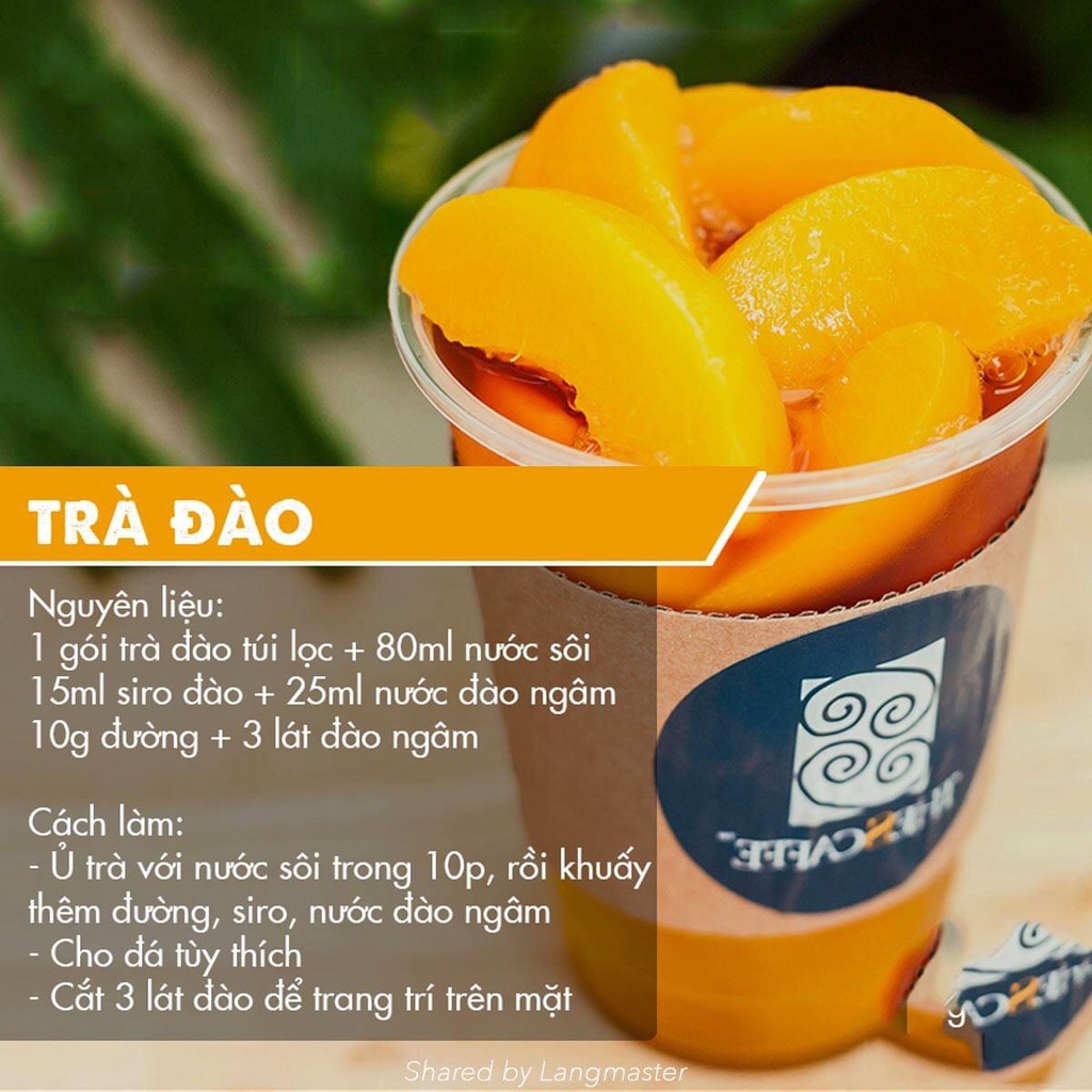 Đào Tươi Ngâm Nước Đường Giòn Ngọt Rich Fruit - Hộp 825g - Nguyên liệu làm trà đào, trà trái cây ngon chuẩn vị tự nhiên