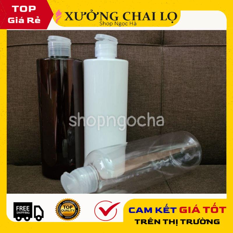 Chai Chiết Mĩ Phẩm ❤ GIÁ RẺ NHẤT ❤ Chai nhựa pet Nắp Bật 500ml cao chiết mỹ phẩm , phụ kiện du lịch