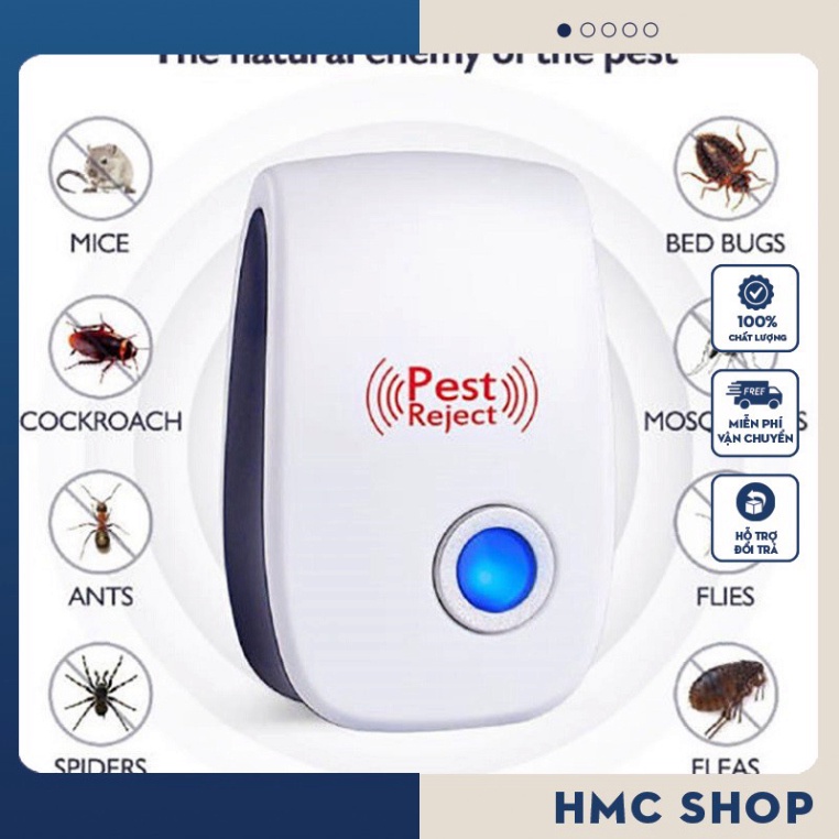 Máy đuổi muỗi, côn trùng trong nhà dùng sóng điện an toàn Pest Reject. ĐTLV