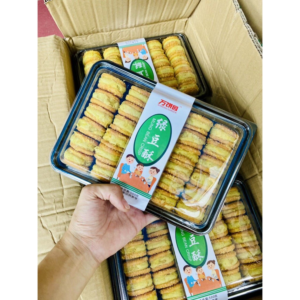 Bánh hạt dẻ mật ong đậu xanh ĐÀI LOAN hộp 460G - hộp to