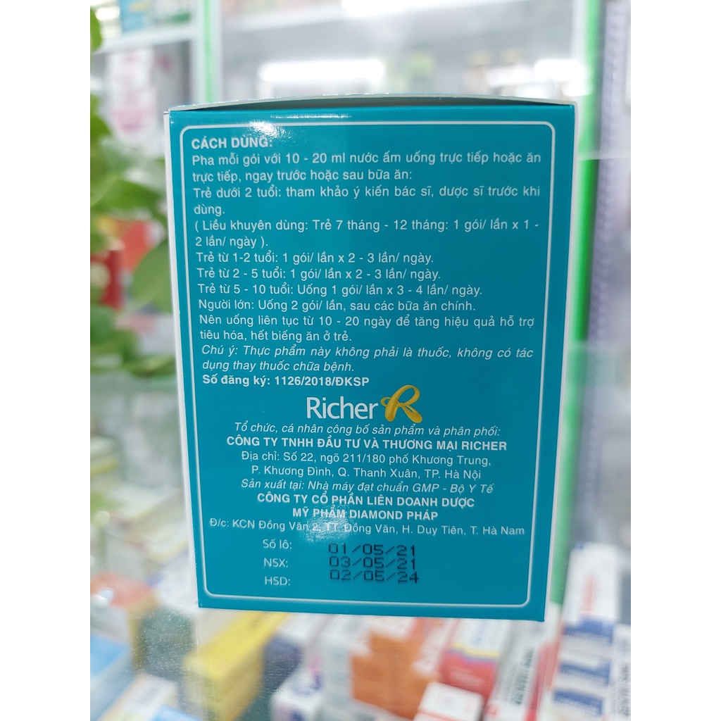 Enzym Gold 6+ - men tiêu hóa giúp trẻ ăn ngon, kích thích hệ tiêu hóa tăng hấp thu dưỡng chất