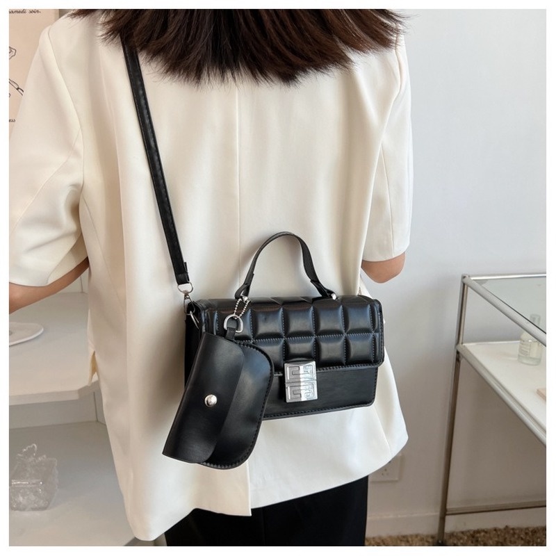 Túi Xách Đeo Vai Hình Vuông Nhỏ Màu Trơn Phong Cách Hàn Quốc NB00129