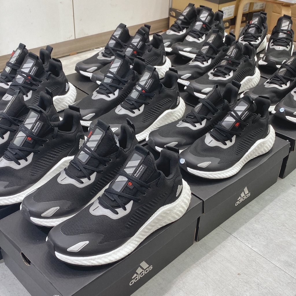 Giày thê thao Sneaker Adidas Alpha Boost Phản quang 3M màu Đen Xám