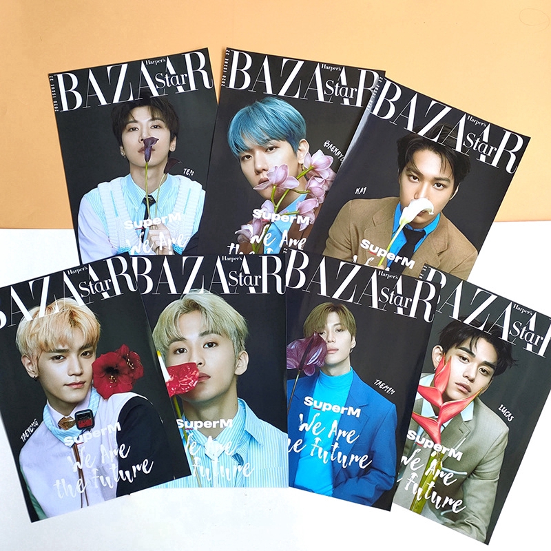 Bưu Thiếp Hình Thần Tượng Kpop Superm (Bazaar)