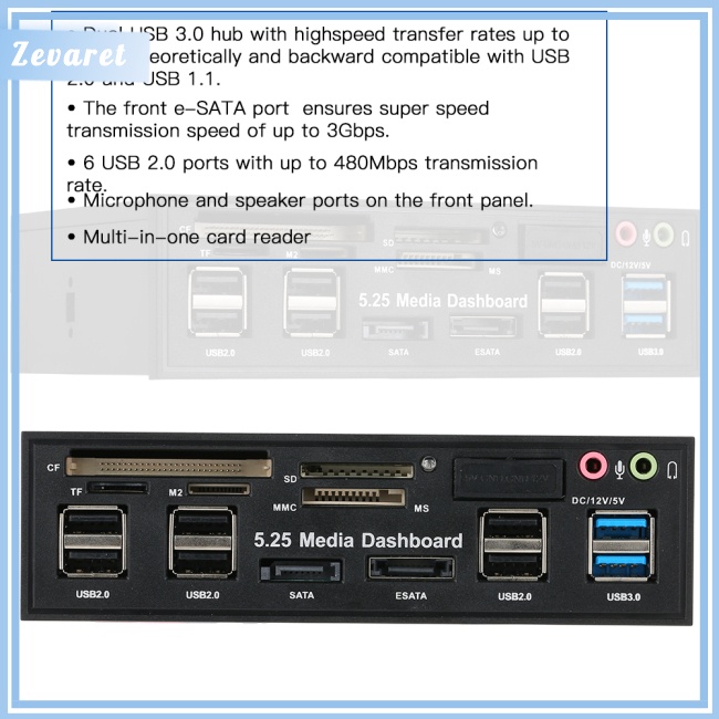 Đầu Đọc Thẻ Nhớ Đa Năng Zevaret USB 3.0 Cho SD MS CF TF M2