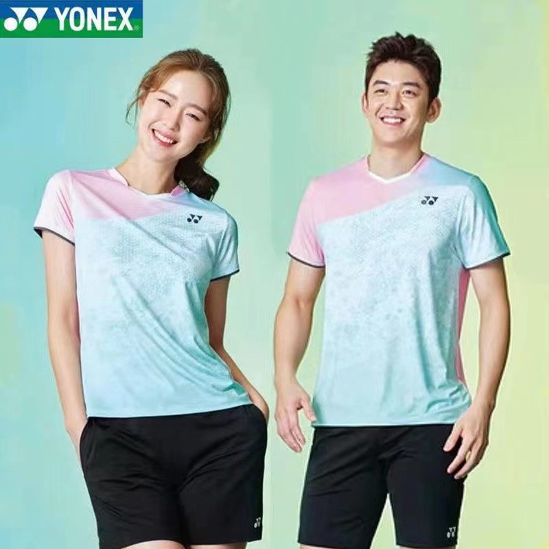 Áo Thun Thể Thao Tay Ngắn Yonex Nhanh Khô Thời Trang Cho Nam Và Nữ