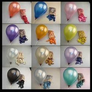Combo 50 bong bóng nhũ trang trí sinh nhật, tiệc cưới, sự kiện nhiều màu đẹp, sang