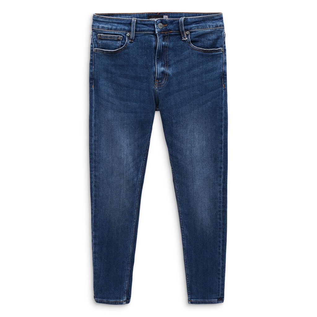 Quần Jean Nam Skinny Standard Blue II , Chất Vải Cotton Pha Spandex Thoải Mái , QJ004021 ,SOMEHOW